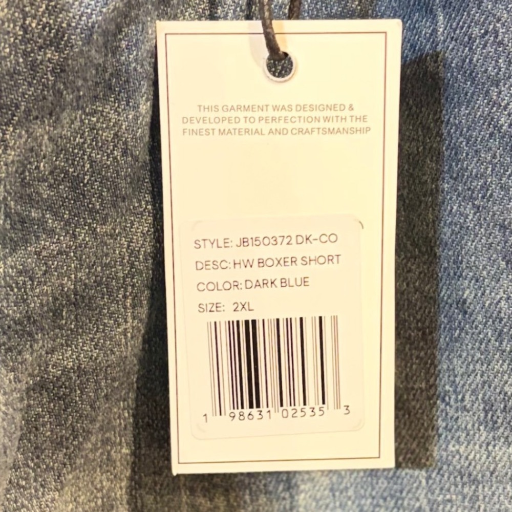 Judy Blue High Waist Baggy Denim Featherweight Boxer Shorts Drawstring 2XL New - Picture 4 of 9